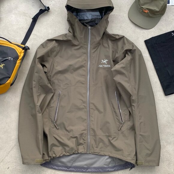 Arcteryx Zeta series multi-purpose hooded hardshell jacket for men